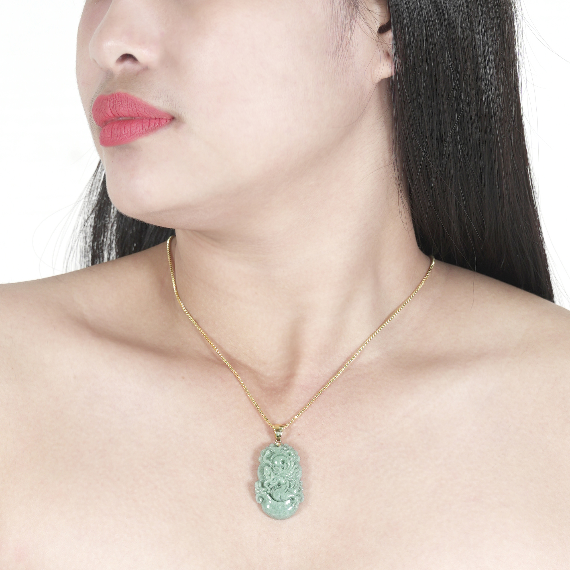 Chinese Zodiac Jade Pendant: Dragon